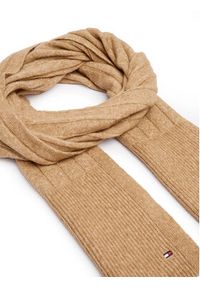 TOMMY HILFIGER - Tommy Hilfiger Szalik Flag Fluffy AW0AW17787 Beżowy. Kolor: beżowy. Materiał: poliester #3