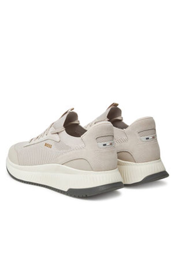 BOSS Sneakersy TTNM EVO 50523113 Beżowy. Kolor: beżowy. Materiał: materiał
