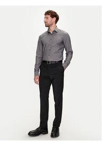 Calvin Klein Koszula K10K113165 Szary Slim Fit. Kolor: szary. Materiał: bawełna