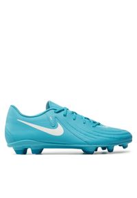 Nike Buty do piłki nożnej Phantom Gx II Club FG/MG FJ2557 400 Niebieski. Kolor: niebieski. Materiał: skóra