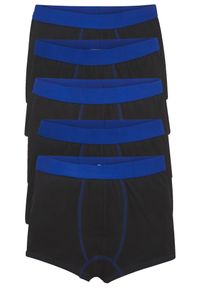 bonprix - Bokserki(5 par). Kolor: czarny. Materiał: bawełna, elastan