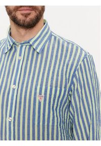 Guess Koszula F4GH00 WG780 Niebieski Regular Fit. Kolor: niebieski. Materiał: bawełna #5