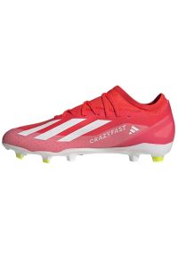 Adidas - Buty piłkarskie adidas X Crazyfast League M IE2377 czerwone. Zapięcie: sznurówki. Kolor: czerwony. Materiał: guma, syntetyk. Sport: piłka nożna