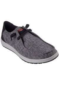 skechers - Adidasy Skechers Melson-nela, Mężczyźni. Kolor: szary. Materiał: materiał