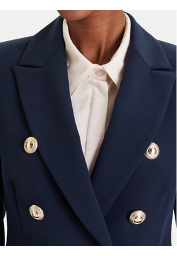 Rinascimento Marynarka CFC0126227003 Granatowy Slim Fit. Kolor: niebieski. Materiał: syntetyk