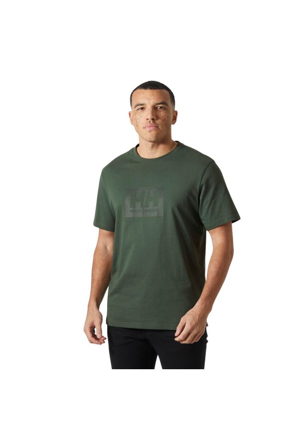 Koszulka Helly Hansen Box 2.0. Kolor: zielony