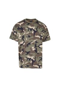 Urban Classics - Męska Koszulka Camo Heavyweight Oversized T-shirt. Kolor: wielokolorowy. Sport: turystyka piesza #1
