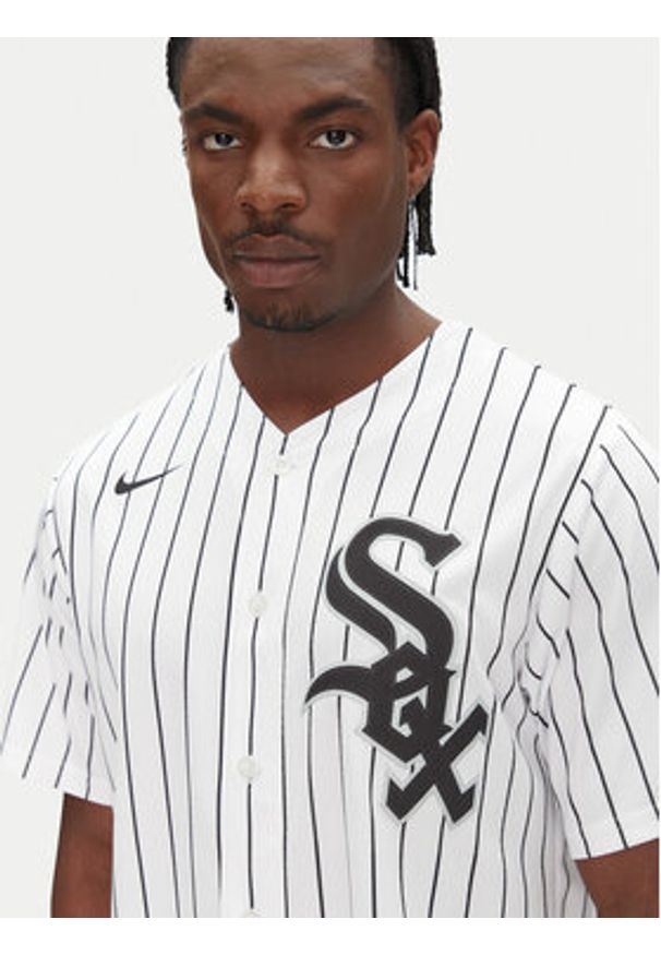 Nike Koszula T770-RXWH-RX-XVH Biały Regular Fit. Kolor: biały. Materiał: syntetyk