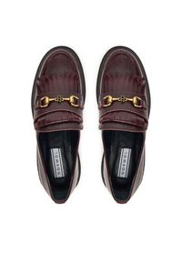 Nokwol Loafersy Perry Bordowy. Kolor: czerwony. Materiał: skóra #4