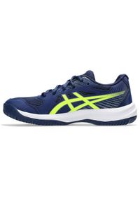 Buty do biegania damskie Asics Upcourt 6 Gs. Zapięcie: sznurówki. Kolor: biały, niebieski, wielokolorowy. Materiał: materiał. Szerokość cholewki: normalna