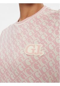 Guess T-Shirt Logomania Crop Tee V4RI03 J1314 Różowy Cropped Fit. Kolor: różowy. Materiał: bawełna