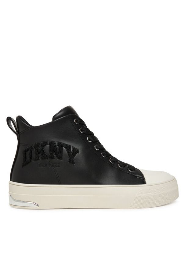 DKNY Trampki Yaser-K3500746 Czarny. Kolor: czarny. Materiał: skóra