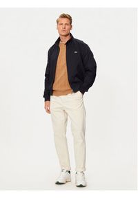 Lacoste Kurtka bomber BH7186 Granatowy Regular Fit. Kolor: niebieski. Materiał: bawełna