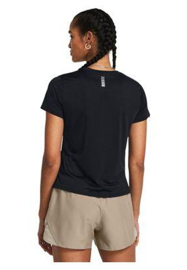 Koszulka do biegania damska Under Armour Launch. Kolor: czarny. Sport: bieganie