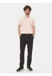 BOSS Polo Paddy 50469055 Różowy Regular Fit. Typ kołnierza: polo. Kolor: różowy. Materiał: bawełna #4