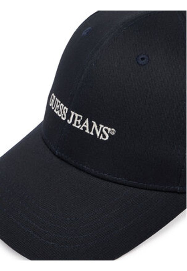 Guess Jeans Czapka z daszkiem M4BZ26 WF8V1 Granatowy. Kolor: niebieski. Materiał: materiał