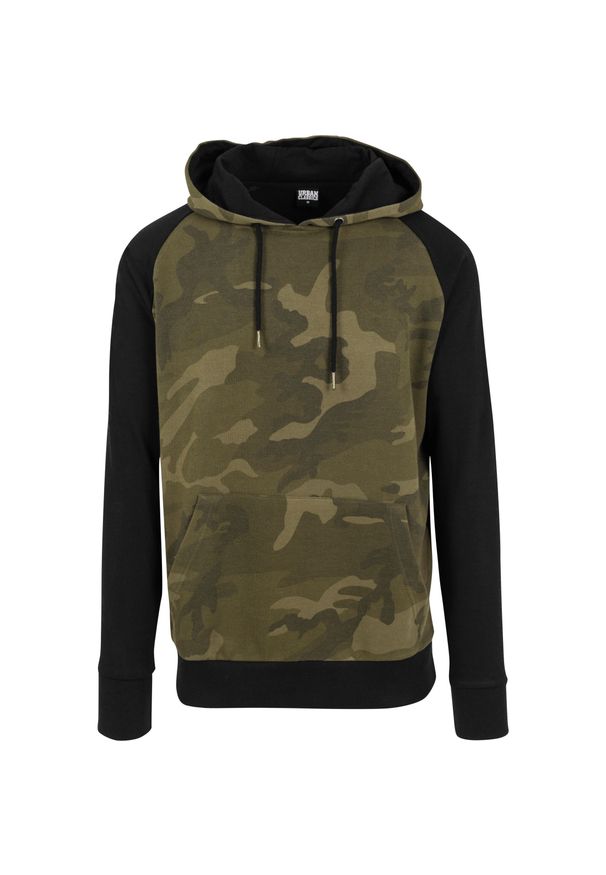 Urban Classics - Bluza z kapturem Urban Classic contrat raglan. Typ kołnierza: kaptur. Kolor: czarny, wielokolorowy, brązowy, zielony. Długość rękawa: raglanowy rękaw