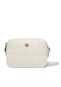 Calvin Klein Torebka Quilted Camera Bag LV04F3328G Biały. Kolor: biały. Materiał: skórzane #4