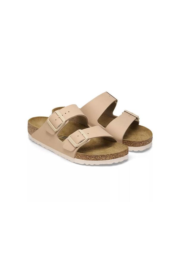 Klapki damskie Birkenstock 1027723. Kolor: różowy, wielokolorowy, beżowy. Materiał: syntetyk, materiał. Szerokość cholewki: normalna. Sport: turystyka piesza, pływanie, fitness