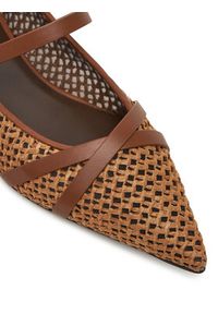 Max Mara Baleriny 2514521332600 Bordowy. Kolor: czerwony. Materiał: skóra #4
