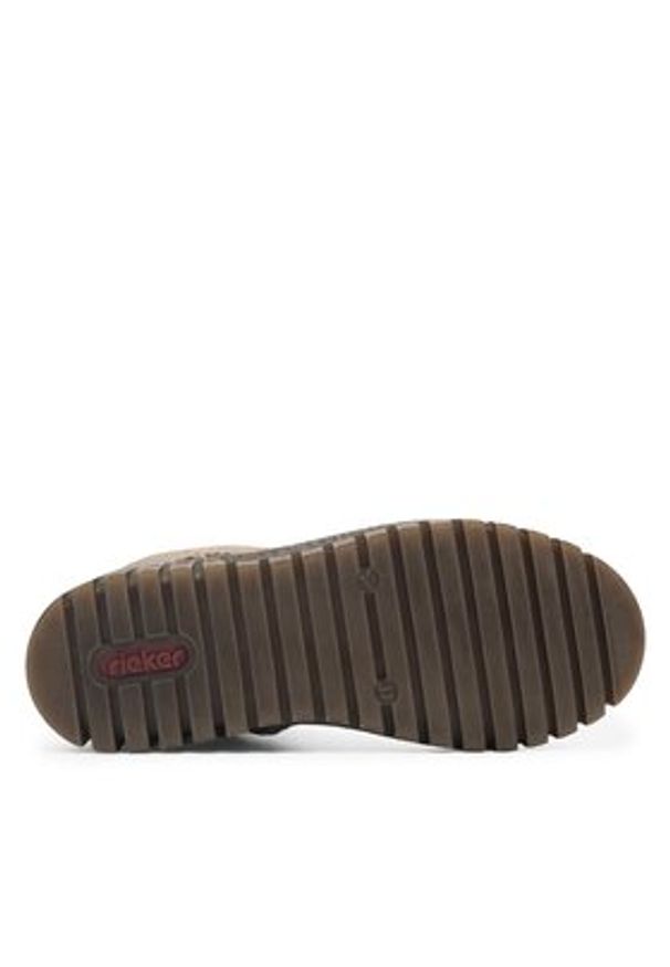 Rieker Botki Y3456-60 Beżowy. Kolor: beżowy. Materiał: syntetyk