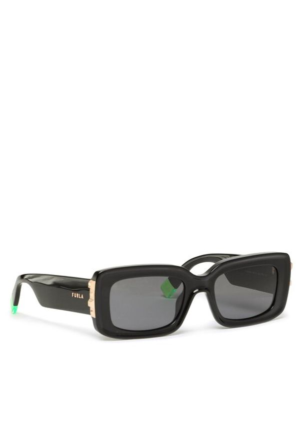 Furla Okulary przeciwsłoneczne Sunglasses SFU630 WD00061-BX0728-O6000-4-401-20-CN-D Czarny. Kolor: czarny