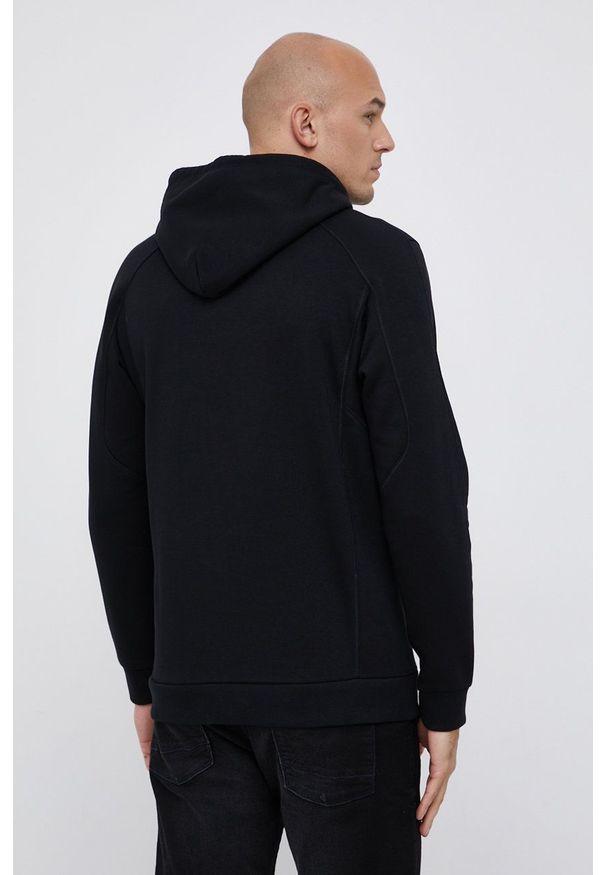Peak Performance Bluza męska kolor czarny z kapturem gładka. Typ kołnierza: kaptur. Kolor: czarny. Materiał: bawełna, dzianina. Wzór: nadruk, gładki