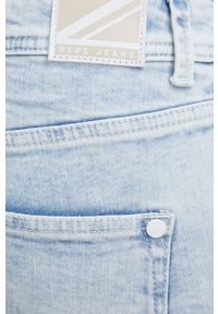 Pepe Jeans jeansy damskie high waist. Stan: podwyższony. Kolor: niebieski