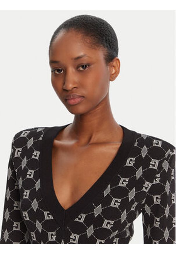 Gaudi Sukienka dzianinowa 521FD13005 Czarny Regular Fit. Kolor: czarny. Materiał: syntetyk