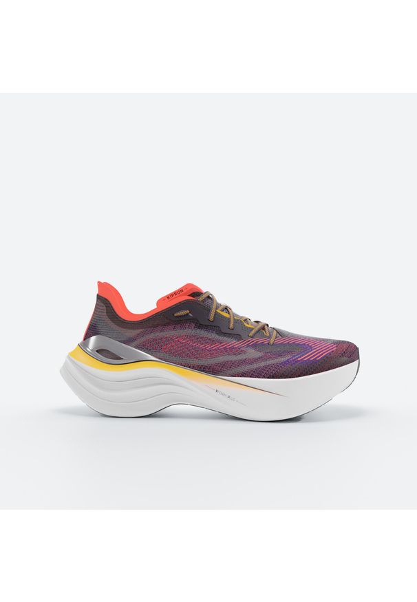 KIPRUN - Buty do biegania damskie Kiprun KD900.2. Kolor: czerwony, fioletowy, pomarańczowy, wielokolorowy. Sport: bieganie, fitness