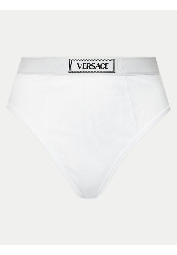 VERSACE - Versace Figi klasyczne z wysokim stanem 1013505 Biały. Stan: podwyższony. Kolor: biały. Materiał: bawełna