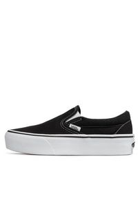 Vans Tenisówki Classic Slip-On P VN00018EBLK Czarny. Zapięcie: bez zapięcia. Kolor: czarny. Materiał: materiał