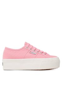 Superga Sneakersy 2790 Platform Różowy. Kolor: różowy. Materiał: materiał. Obcas: na platformie