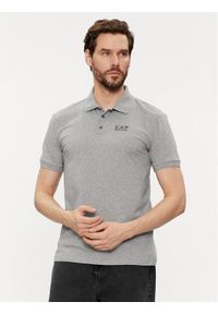 EA7 Emporio Armani Polo 3DPF16 PJ03Z 3905 Szary Regular Fit. Typ kołnierza: polo. Kolor: szary. Materiał: bawełna