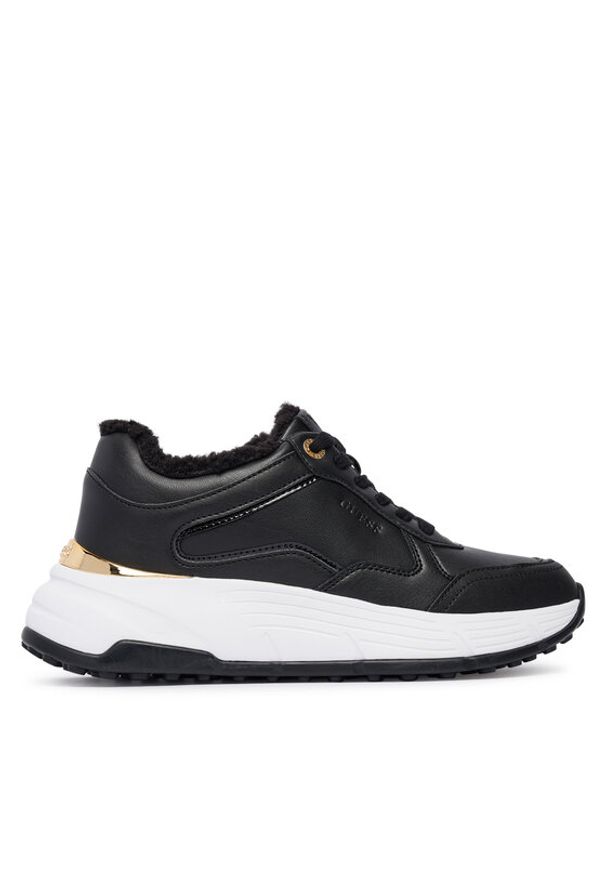 Guess Sneakersy FLFRRE ELE12 Czarny. Kolor: czarny. Materiał: skóra