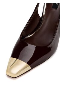 Nine West Sandały WFA3376-1 Brązowy. Kolor: brązowy. Materiał: skóra