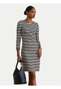 Lauren Ralph Lauren - LAUREN RALPH LAUREN Sukienka codzienna 200P03678001 Granatowy Regular Fit. Okazja: na co dzień. Kolor: niebieski. Materiał: wiskoza. Typ sukienki: proste. Styl: casual #1