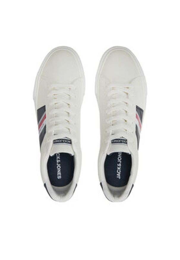 Jack & Jones - Jack&Jones Sneakersy 12257789 Biały. Kolor: biały. Materiał: skóra
