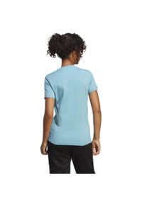 Adidas - Koszulka damska adidas Loungewear Essentials Slim Logo Tee. Kolor: niebieski. Sport: fitness