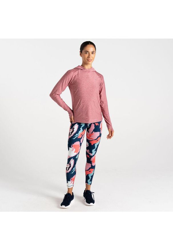 DARE 2B - Damska lekka bluza fitness Sprint City. Kolor: różowy, wielokolorowy, fioletowy. Sport: fitness, bieganie