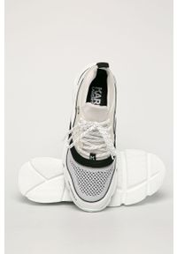 Karl Lagerfeld - Buty. Nosek buta: okrągły. Zapięcie: sznurówki. Kolor: biały. Materiał: syntetyk, materiał, skóra. Szerokość cholewki: normalna #2