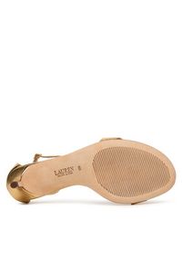 Lauren Ralph Lauren - LAUREN RALPH LAUREN Sandały Allie 802P04400001 Złoty. Kolor: złoty. Materiał: skóra #5