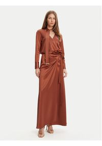 Marciano Guess Sukienka wieczorowa 5GGK00 7246A Bordowy Regular Fit. Kolor: czerwony. Materiał: syntetyk. Styl: wizytowy