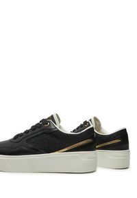TOMMY HILFIGER - Tommy Hilfiger Sneakersy Platform Monogram Sneaker FW0FW08121 Czarny. Kolor: czarny. Materiał: skóra. Obcas: na platformie #3