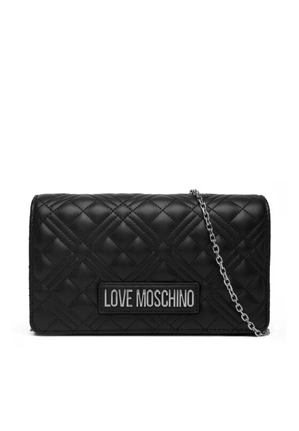 Love Moschino - LOVE MOSCHINO Torebka JC4079PP0NLA000B Czarny. Kolor: czarny. Materiał: skórzane