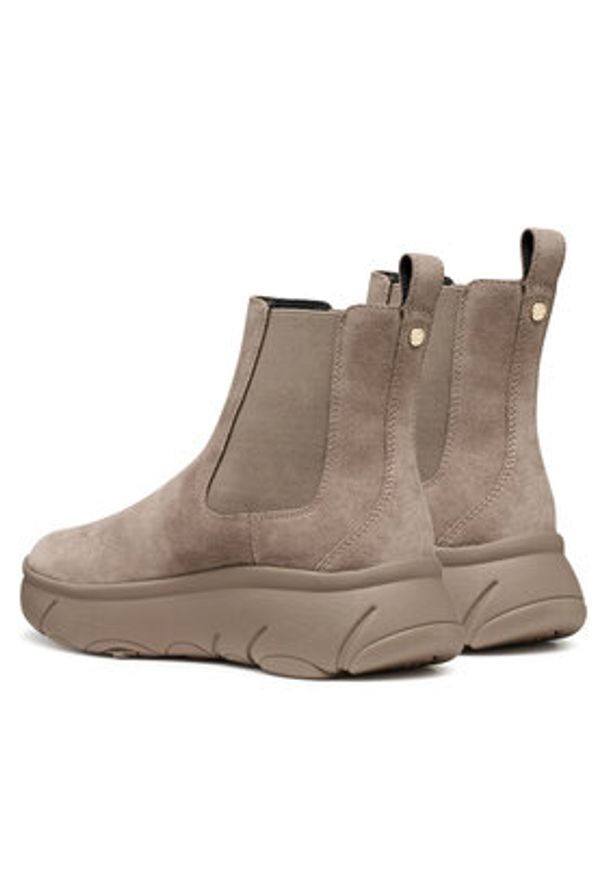 Geox Sztyblety D Nebula 2.0 X D56NHB 00022 C6029 Beżowy. Kolor: beżowy. Materiał: skóra, zamsz