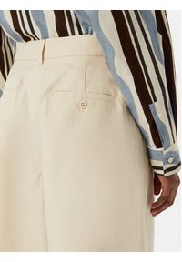 Weekend Max Mara Bermudy Ecuba 2515141032 Écru Regular Fit. Kolor: kremowy. Materiał: bawełna #4