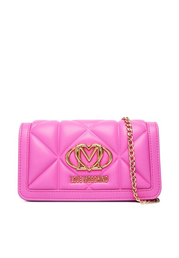 Love Moschino - LOVE MOSCHINO Torebka JC5640PP1OLC0604 Różowy. Kolor: różowy. Materiał: skórzane