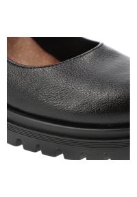 Armodo - Półbuty damskie Armdo, na klocku skórzane eleganckie zapinane sprzączką z okrągłym noskiem, czarne, 20166. Okazja: do pracy. Nosek buta: okrągły. Zapięcie: sprzączka. Kolor: czarny. Materiał: skóra. Obcas: na słupku. Styl: elegancki #7