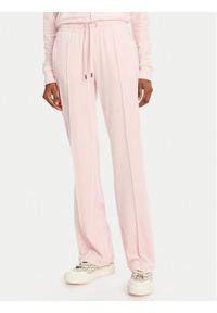 Juicy Couture Spodnie dresowe Tina JCAPW045 Różowy Regular Fit. Kolor: różowy. Materiał: syntetyk